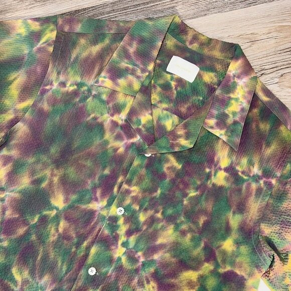 Aime Leon Dore Other - Aime Leon Dore ALD Tie Dye Leisure Shirt Mens Size Small Seersucker Multicolor